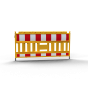 Schake EURO2 | panel fence | YELLOW | barrier type NOX red / white | film RA1/A | without lamp adapter